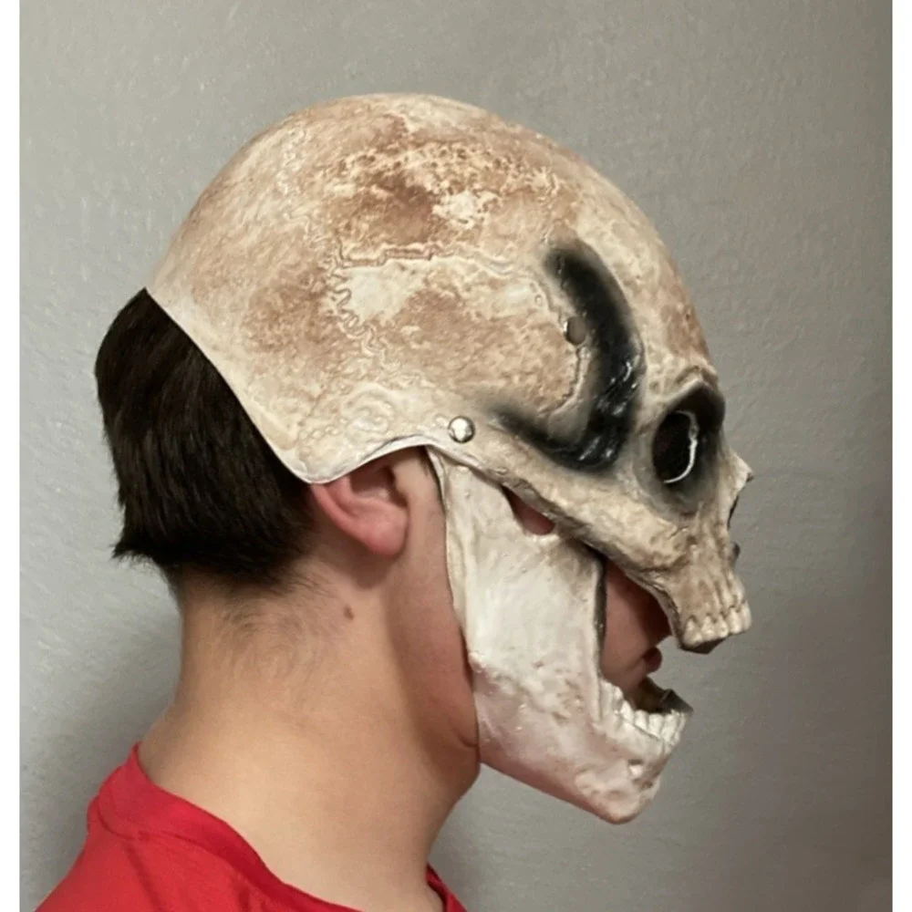 Creepy Halloween‎ Full Head Skull Mask with Moving Jaw - Costume, Cosplay & More